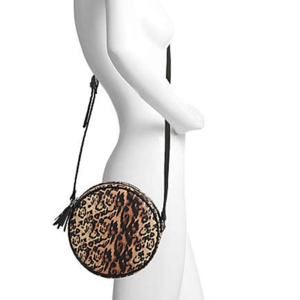 Leopard Print Canteen Crossbody Bag
